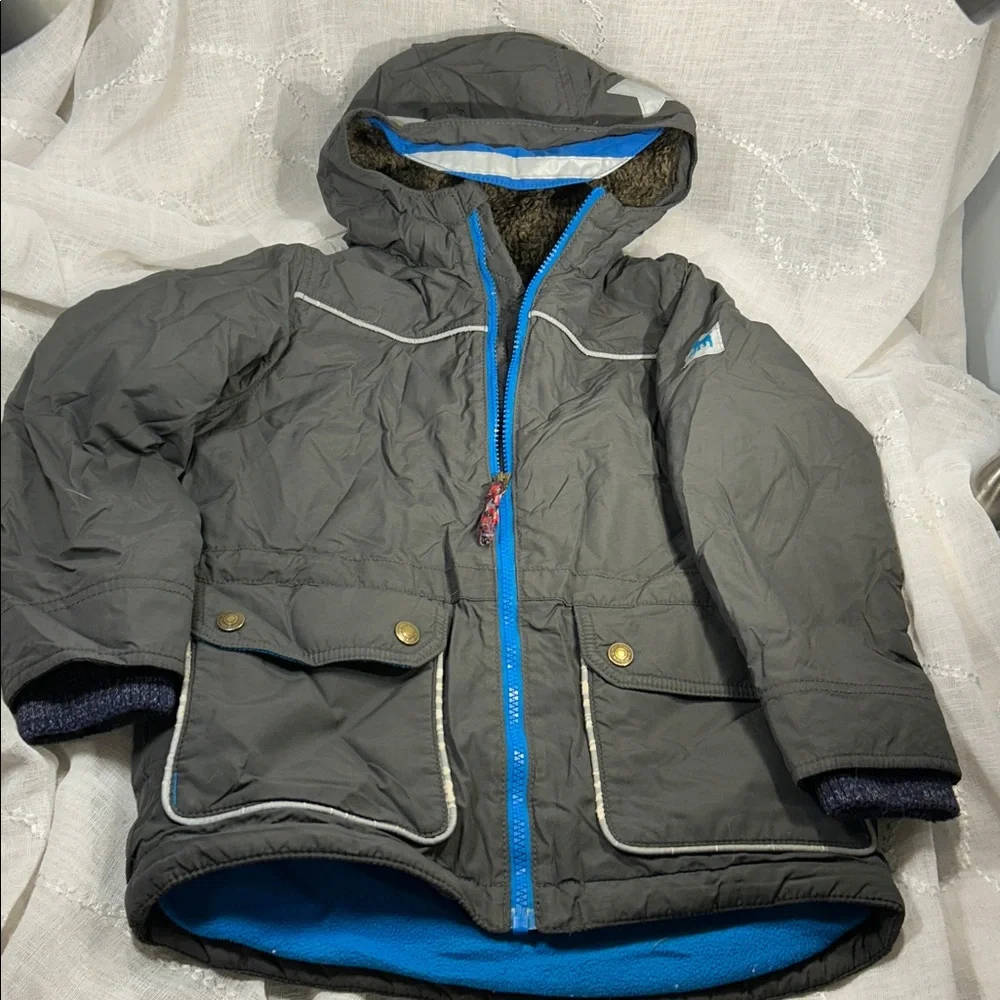 Mini Boden hooded winter jacket K00062 size 6-7y